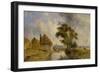 Environs of Breda, 1857 (Oil on Canvas)-Johan-Barthold Jongkind-Framed Giclee Print