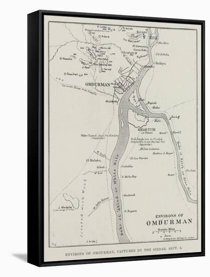 Environs of Omdurman, Captured by the Sirdar, 3 September-null-Framed Stretched Canvas