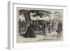 Envoys from Abyssinia Presenting King John's Gifts to Queen Victoria at Osborne-Godefroy Durand-Framed Giclee Print