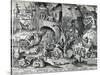 Envy, from the Seven Deadly Sins, Engraved by Peter Van Der Heyden (C.1530-72) 1558-Pieter Bruegel the Elder-Stretched Canvas