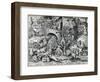 Envy, from the Seven Deadly Sins, Engraved by Peter Van Der Heyden (C.1530-72) 1558-Pieter Bruegel the Elder-Framed Giclee Print