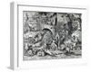 Envy, from the Seven Deadly Sins, Engraved by Peter Van Der Heyden (C.1530-72) 1558-Pieter Bruegel the Elder-Framed Giclee Print