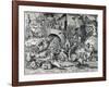 Envy, from the Seven Deadly Sins, Engraved by Peter Van Der Heyden (C.1530-72) 1558-Pieter Bruegel the Elder-Framed Giclee Print