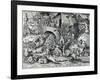 Envy, from the Seven Deadly Sins, Engraved by Peter Van Der Heyden (C.1530-72) 1558-Pieter Bruegel the Elder-Framed Giclee Print