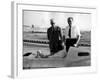 Enzo Ferrari, Carlo Chiti and Martino Severi Testing a New Racing Car-null-Framed Photographic Print