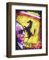 Enzo Ferrari Emblem-Rock Demarco-Framed Giclee Print