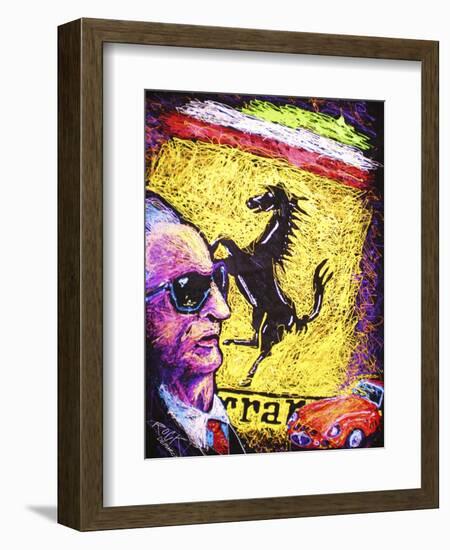 Enzo Ferrari Emblem-Rock Demarco-Framed Giclee Print