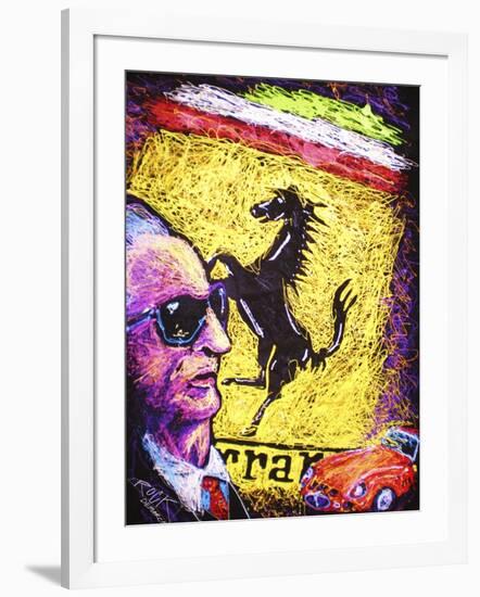 Enzo Ferrari Emblem-Rock Demarco-Framed Giclee Print