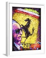 Enzo Ferrari Emblem-Rock Demarco-Framed Giclee Print