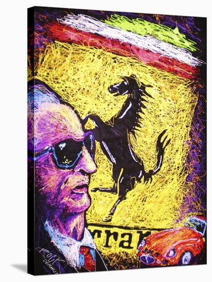 Enzo Ferrari Emblem-Rock Demarco-Stretched Canvas