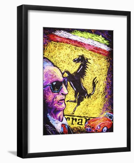 Enzo Ferrari Emblem-Rock Demarco-Framed Giclee Print