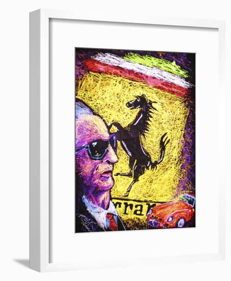 Enzo Ferrari Emblem-Rock Demarco-Framed Giclee Print