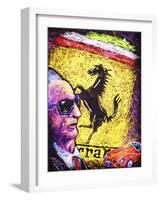 Enzo Ferrari Emblem-Rock Demarco-Framed Giclee Print