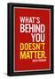 Enzo Ferrari What's Behind You Quote-null-Framed Poster