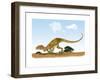 Eoraptor, an Early Dinosaur That Lived During the Late Triassic Period-null-Framed Art Print