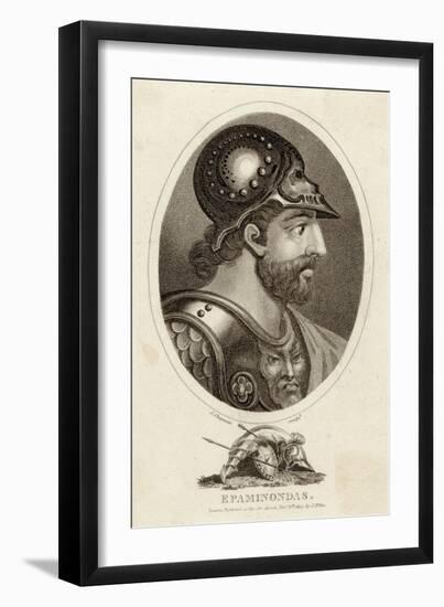 Epaminondas, Greek (Theban) Soldier and Statesman Involved in Conquest of Sparta-J. Chapman-Framed Art Print