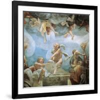 Ephebes on Balcony, Detail from Assumption of Virgin, 1526-1530-Antonio Allegri Da Correggio-Framed Giclee Print