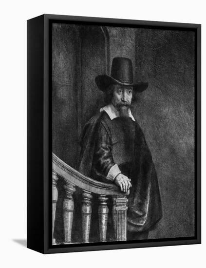 Ephraim Bonus, Known as "The Jew with the Banister" 1647-Rembrandt van Rijn-Framed Stretched Canvas