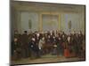 Epic Chess Match Between Pierre Saint Amant and Howard Staunton in 1843-Jean Henri Marlet-Mounted Premium Giclee Print