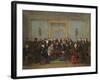 Epic Chess Match Between Pierre Saint Amant and Howard Staunton in 1843-Jean Henri Marlet-Framed Giclee Print