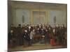 Epic Chess Match Between Pierre Saint Amant and Howard Staunton in 1843-Jean Henri Marlet-Mounted Giclee Print