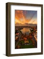 Epic Lake Merritt, Oakland in Autumn, Sky Fire and Fall Color-Vincent James-Framed Photographic Print