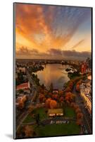 Epic Lake Merritt, Oakland in Autumn, Sky Fire and Fall Color-Vincent James-Mounted Photographic Print