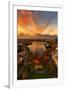 Epic Lake Merritt, Oakland in Autumn, Sky Fire and Fall Color-Vincent James-Framed Photographic Print