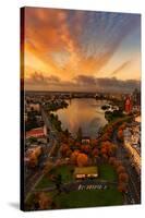 Epic Lake Merritt, Oakland in Autumn, Sky Fire and Fall Color-Vincent James-Stretched Canvas