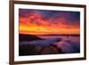 Epic Sunrise and Low Fog at Golden Bridge, San Francisco-Vincent James-Framed Photographic Print