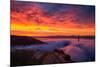 Epic Sunrise and Low Fog at Golden Bridge, San Francisco-Vincent James-Mounted Photographic Print