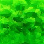 Abstract Green Triangle Background-epic44-Art Print