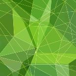 Abstract Green Triangle Background-epic44-Art Print