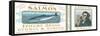 Epicure Salmon Can Label - Astoria, OR-Lantern Press-Framed Stretched Canvas