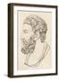 Epicurus, Chant, Saddler-null-Framed Art Print