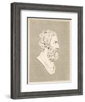 Epicurus Greek Philosopher-null-Framed Art Print