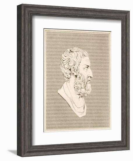 Epicurus Greek Philosopher-null-Framed Art Print