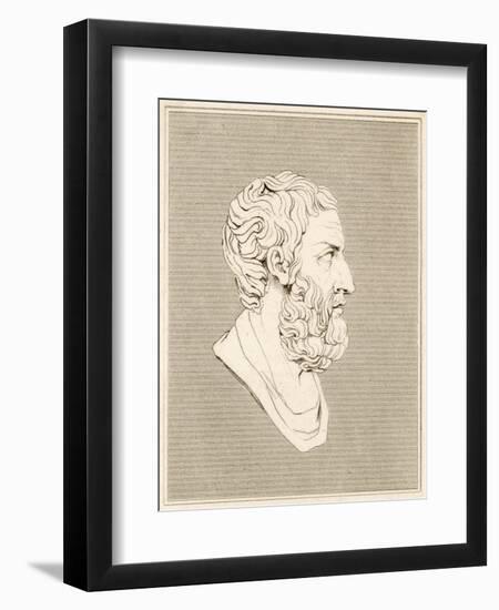 Epicurus Greek Philosopher-null-Framed Art Print