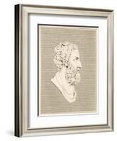 Epicurus Greek Philosopher-null-Framed Art Print