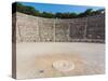 Epidaurus, Argolis, Peloponnese, Greece. The 14th century BC, 4,000 seat theatre, designed by Po...-null-Stretched Canvas