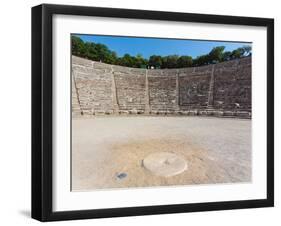 Epidaurus, Argolis, Peloponnese, Greece. The 14th century BC, 4,000 seat theatre, designed by Po...-null-Framed Photographic Print