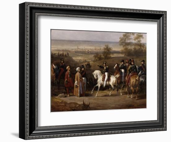 Episode de l'expédition de Morée en 1828- Prise de Coron par le général de-Hippolyte Lecomte-Framed Giclee Print