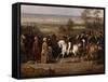 Episode de l'expédition de Morée en 1828- Prise de Coron par le général de-Hippolyte Lecomte-Framed Stretched Canvas
