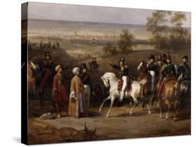 Episode de l'expédition de Morée en 1828- Prise de Coron par le général de-Hippolyte Lecomte-Stretched Canvas