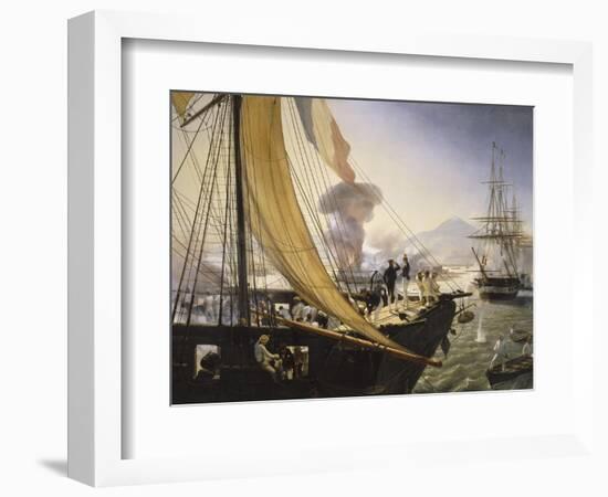 Episode de l'expédition du Mexique en 1838,-Horace Vernet-Framed Giclee Print