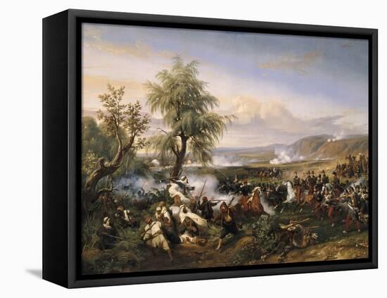 Episode de la conquête de l'Algérie en 1835-Horace Vernet-Framed Stretched Canvas