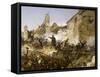 Episode de la conquête de l'Algérie en 1837, second siège de Constantine pa-Horace Vernet-Framed Stretched Canvas