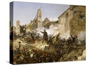 Episode de la conquête de l'Algérie en 1837, second siège de Constantine pa-Horace Vernet-Stretched Canvas