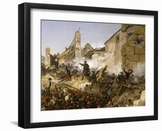 Episode de la conquête de l'Algérie en 1837, second siège de Constantine pa-Horace Vernet-Framed Giclee Print