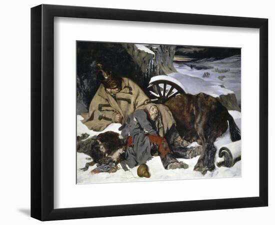 Episode de La Retraite de Russie-Joseph Fernand Boissard de Boisdenier-Framed Giclee Print